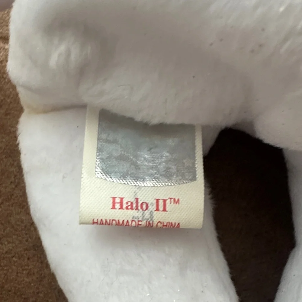 Ty Halo II White and Gold Angel Bear Plush - Picture 7 of 9